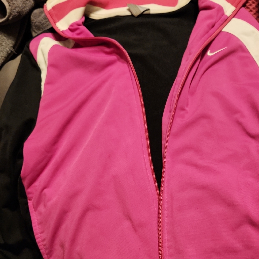 Nike Vibrant Pink and Black Jacket